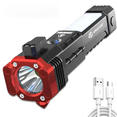 Linterna LED Multifunción 4 en 1 Recargable con Powerbank Integrado